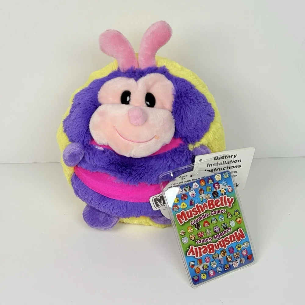 NWT Chatter Mushabelly Lysa Ladybug Sealed Code Bright Colors Plush Vintage